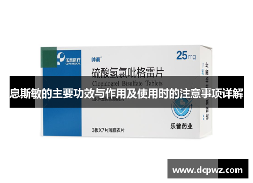 息斯敏的主要功效与作用及使用时的注意事项详解